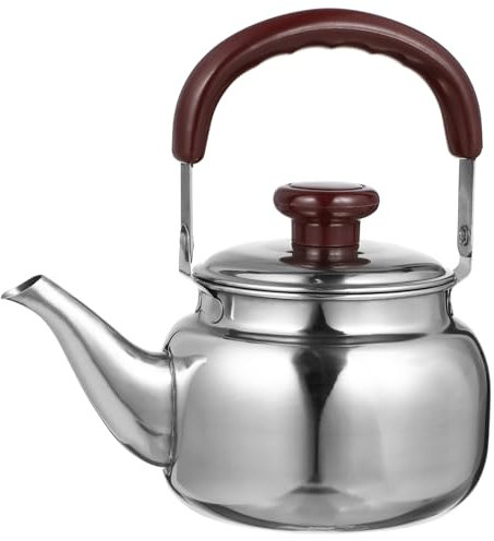 MAGICLULU Hervidor De Acero Inoxidable Retro Para Estufa Silbato Para Cocinas De Inducción y Gas Hervidor De Agua Para Calentar Agua
