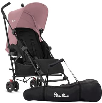 Silver Cross Essentials - Zest Pushchair & Stroller Bag - Foldable Travel Stroller - Everyday Travel Pushchair - Buggy - Newborns to 4 Years - Pink