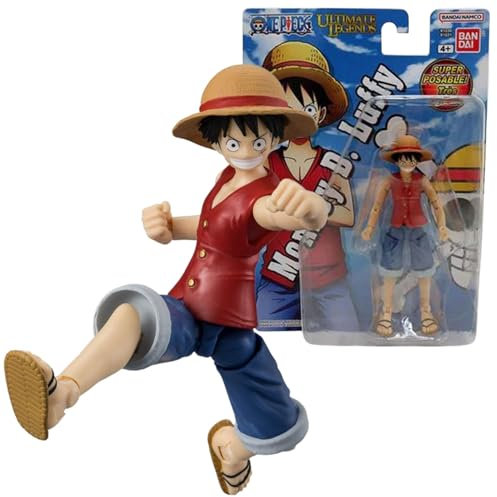 BANDAI Ultimate Legends Luffy Action Figure - 12.5cm Luffy Anime Figure With 27 Points Of Articulation And Accessories - Gift Collectable One Piece Anime And Manga Merch Figures