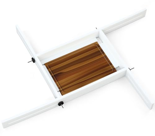 Briwooody Adjustable Juice Groove Jig for Cutting Board up to 29 x 22 Router Template Guide Frame System for Woodworking Cutting Board Jig for Creating Square Grooves