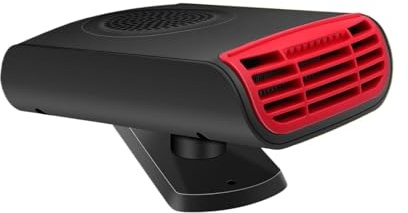 BKZHUICZ Chauffage électrique rotatif 12 V 150 W for voiture, camion, bus, avec fonction chauffage rapide, ventilation, dégivrage et désembuage, et prise allume-cigare.