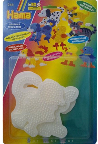Hama 246 - Stiftplatten, 3 Tiermotive, 12 cm