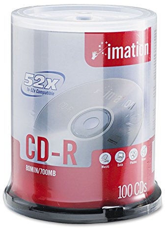 Imation 52x certificato CD-R 700MB 80 min mandrino Imation 100 Discs