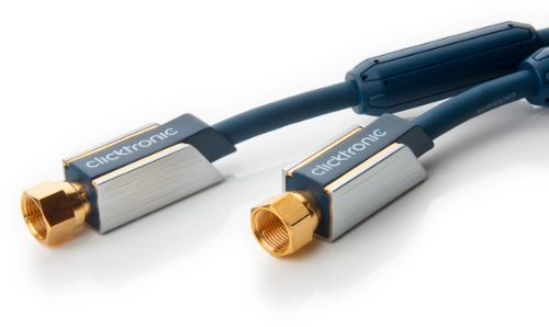 Clicktronic Advanced SAT Antennenkabel (F-Stecker/F-Stecker, 120 dB, 20m)