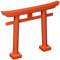 Kamidana-no-Sato Shinto Shrine KAMIDANA SMALL RED TORII Gate Straight Legs from Japan
