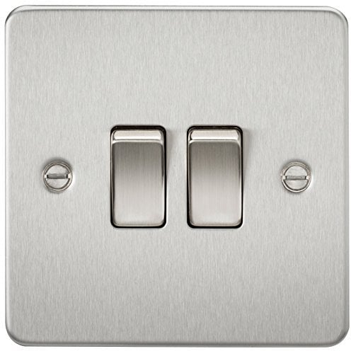 Knightsbridge fpav3000bb 10 A 2 G 2 Vías Interruptor con Soporte de Placa – Pulido Brass P, FP3000BC