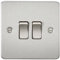 Knightsbridge Fpav3000bb 10 A 2 G 2 Voies commutateur avec Assiette Plate – Laiton brossé P, FP3000BC