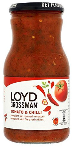 Loyd Grossman Pasta Sauce - Tomato & Chilli (660g) - Pack of 6