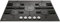 Hotpoint Ariston Piano Cottura A Gas Metano FTGHG 751 D/HA(BK) Finitura Nero Con Griglie In Ghisa da 75cm