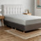 Silentnight Cotton Rich Double Fitted Sheet - Silver Grey 28cm Deep Mattress Bed Sheet with Elasticated Corners - Machine Washable Bottom Sheet - Double - 190x135cm