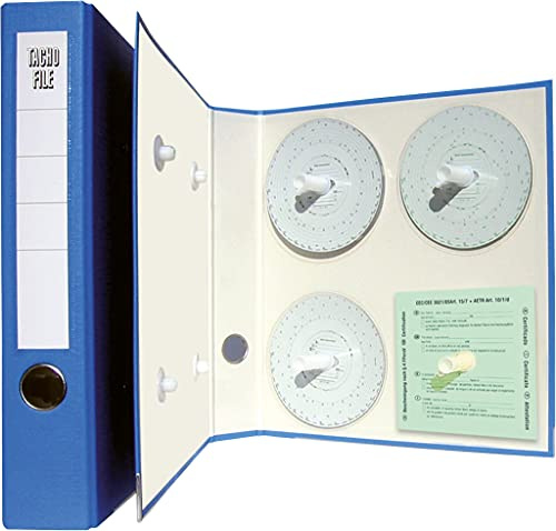 RNKVERLAG 3106 - Archivordner für Diagrammscheiben, 29,7 x 31,8 x 5,6 cm, blau, 1 Stück