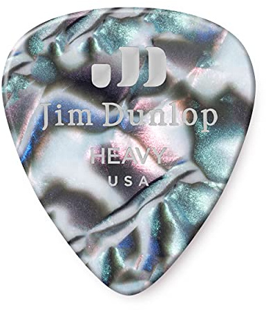 Jim Dunlop Celluloid Abalone Pick Heavy - 72 Pack