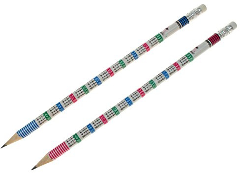 Krüger & Gregoriades 557424 - Bleistifte Matheformeln, 19 cm, 12-er Set