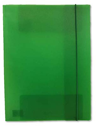 Fellowes Leonardi U110TV Mappe mit drei Klappen, Transparent Grün, 1 Stück