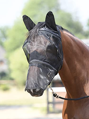 Busse everline Fliegenmaske FLY PROTECTOR, schwarz, Vollblut
