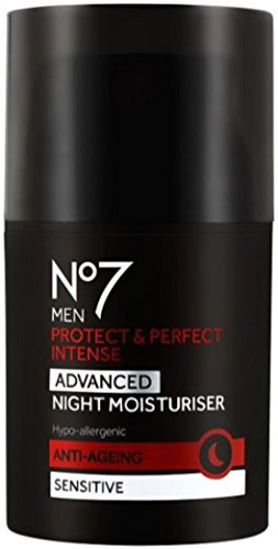 No7 Men Protect & Perfect Intense - ADVANCED Night Moisturiser - Anti Ageing - Sensitive - 50ml