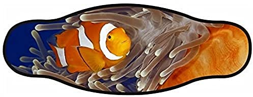 Best divers Tauchmaskenband aus Neoprene, doppellagig, Design Seeanemone mit Clownfisch