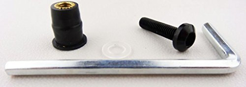 Yamaha Windschild Alu Schrauben Motorrad Verkleidungsschrauben 10 x M 5 x 15 Schwarz