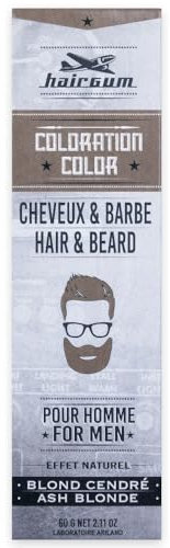 Hairgum, Tinte capilar con tiza (Número 6.1, Rubio Ceniza) - 60 ml.