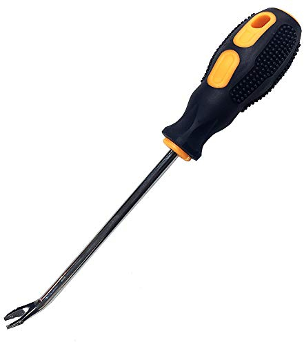 VDYXEW Woodworking levachiodi cacciavite, Auto Porta Pannello Interno Trim Fissaggio Clip rimozione Strumenti di Riparazione Installazione Pinza, V-Black, 260mm/10.24