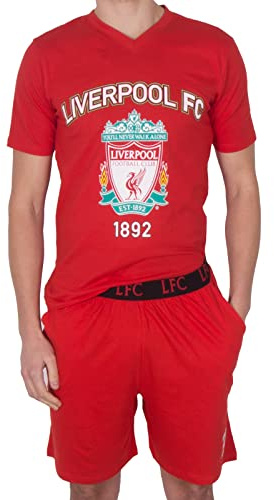 Liverpool FC Mens Pyjamas Short Loungewear OFFICIAL Football Gift