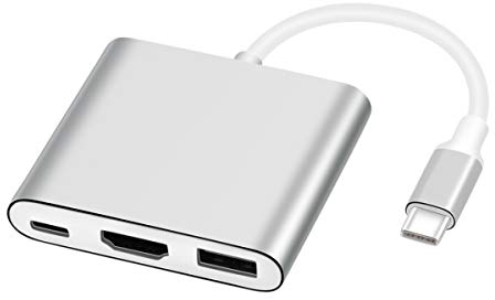 AISONK Adattatore da USB-C a HDMI, convertitore multiporta AV multiporta USB 3.1 tipo C a HDMI 4K con porta USB 3.0, adattatore HDMI per Mac HDMI, adattatore multiporta USB-C Digital AV per MacBook