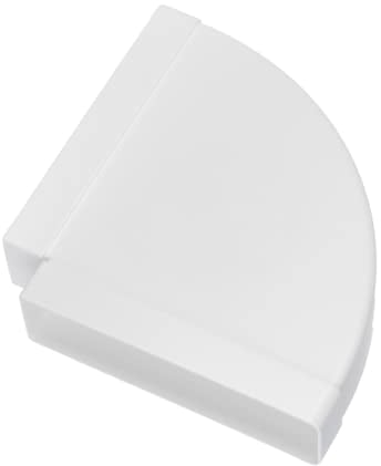 220x55mm Coude 90° Horizontal - Raccord/Connecteur pour Tuyau Rectangulaire - PVC