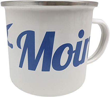 Blechwaren Fabrik Braunschweig GmbH Emaille Becher - Moin Moin - EB21 emaillierte Tasse 0,5l