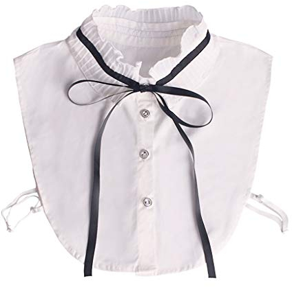 Tandou Retro Damen Blusenkragen Bogen, Abnehmbare Krageneinsatz Für Pullover Accessoires