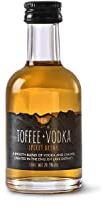 Kin Toffee Vodka, 12 x 50ml Miniature Bottles - 20.3% ABV, Made in the Lake District, Smooth & Rich Caramel Undertones, Subtle Vodka Kick. Delicious in Cocktails, Great Gift