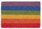 Nicola Spring Coir Door Mat - 60 x 40cm - Rainbow - Pack of 2 - Decorative Indoor Front Door Floor Mat Entry Dirt Trapper Rug Outdoor Boot Scraper Non Slip Backing Doormat