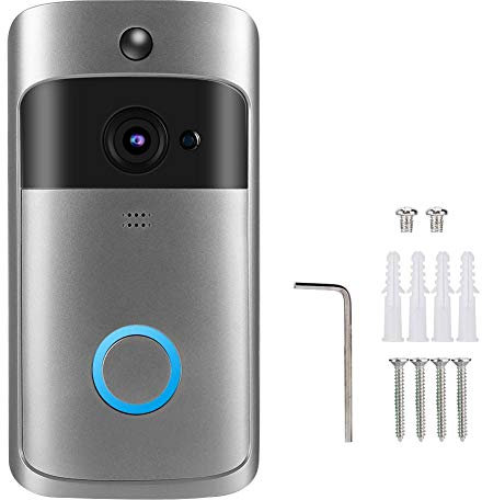 HONG Timbre de vídeo, intercomunicador de vídeo HD Smart WiFi Timbre inalámbrico Sistema de Acceso para cámara de Puerta de intercomunicación con comunicación bidireccional, Conveniente
