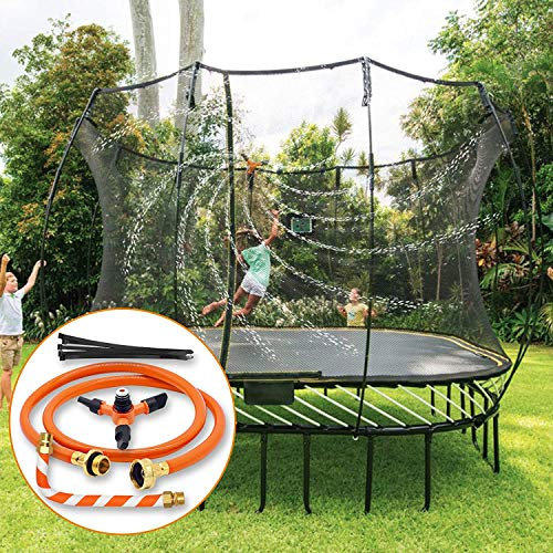 Hydrogarden Trampoline Sprinkler for Kids, Outdoor Trampoline Water Play Sprinklers Accessories, Long Trampoline Spray Water Park for Backyard Summer Water Play Toys Games for Boys and Girls