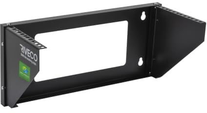 RIVECO 4U Wall Mount Rack for Network. Reinforced Heavy Load 66-99 LBS Small Server Racks Vertical & Horizontal Mounting for 19 inches IT & Studio Equipment.