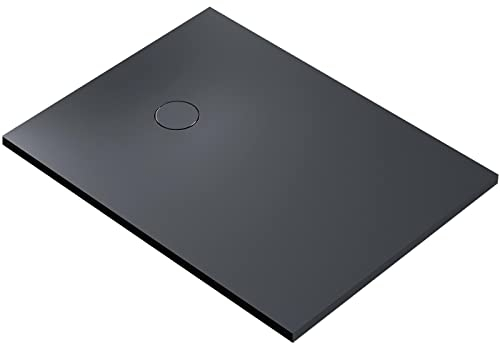 Mineralguss Duschtasse BA3095-120 x 90 cm - Farbe wählbar, Farbe:Grau Matt, Ablaufgarnitur:Inkl. Ablauf Typ B