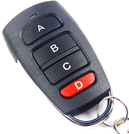 433Mhz Garage Door Key Fob Universal Replacement Cloning Electric Gate Garage Door Remote Control with Key Fob
