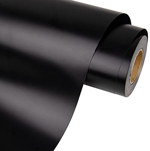 VINYL FROG Black Vinyl Matte Permanent Vinyl 12''x30ft Adhesive Vinyl Roll PET Backing Self Adhesive Vinyl for Home Decor Birthday Party Mug Gift