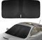 Sonnenschutz für Windschutzscheibe Faltbarer Auto Windschutzscheibe Sonnenschirm Reflektierender UV Staub Schutz,Auto-Heckscheiben-Sonnenblende für SUV, Truck, Auto 140 x 70cm