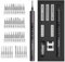 Electric Screwdriver Set, 2024 NEW 44 in 1 Mini Cordless Precision Screwdriver, Ultra-high Strength Steel Bits, 2 Speeds, Long Battery Life, Anti-slip Handle, LED Lighting, For Most Digital Products