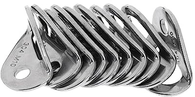 Amagogo 10 Pièces Escalade Boulon d'ancrage Cintre Cintre Plaque Matériel en Acier Inoxydable 25kN Clou d'Expansion Cintre pour Équipement d'alpinisme en