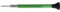 KD89 Horotec MSA01.020 - Tournevis d'horloger en Aluminium éloxé, tête Ergonomique en Pom et mèche Interchangeable en Acier Inoxydable (2.00mm)