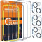QHOHQ 3 Stück Panzer Schutz Glas für iPhone 15 Plus [6,7 Zoll] mit 3 Stück Kameraschutz, 9H Härte Schutzfolie, Ultra-Klar Displayschutzfolie, Anti-Kratzer, Bläschenfrei