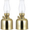 Moddeny Vintage-Kerosinlampe, 7,48 * 3,34 Zoll Metallglas-Öllampen, Winddichte Innen-Öllampenlaterne, Retro-verstellbare Desktop-Öllampe für Schlafzimmer, Arbeitszimmer, Restaurant (Farbe: Golden)