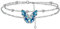 Yinsen Damen Armband 925 Silber - Schmetterling Anhänger,als Schmuck Geschenk für Mutter, Tochter, Frau oder Freundin zum Geburtstag, Muttertag