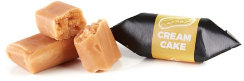 Caramelos Tradicionales - Sabor Tarta de Crema - Toffee Artesanales y Frescos - Dulces Mr Fudgesto - Caja de Caramelos 250g