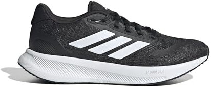 adidas Women's Runfalcon 5 Wide Running Shoes, core Black/Cloud White/core Black, 8.5 UK