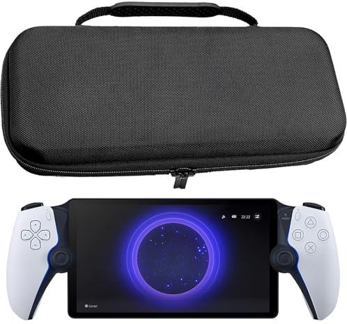 Miimall Funda de viaje compatible con PlayStation Portal, funda de transporte PS Portal PU + EVA a prueba de golpes, antiarañazos, funda de transporte rígida de viaje para Sony PlayStation Portal,