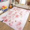 Rosa Tappeto Salotto 80 x 150cm Fiori di ciliegio rosa giapponesi Tappeti Camera da Letto, Rug Cucina Antiscivolo Lavabile per Tavolino da Salotto, Bagno, Tappeto Bambini Cameretta