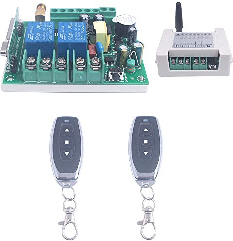 AC 85V 110V 120V 220V 250V 250V Moteur à 2 canaux Interrupteur à distance avant et arrière Interrupteur à distance Moteur Commutateur sans fil 433MHz Émetteur avec récepteur (2 * contrôleur)
