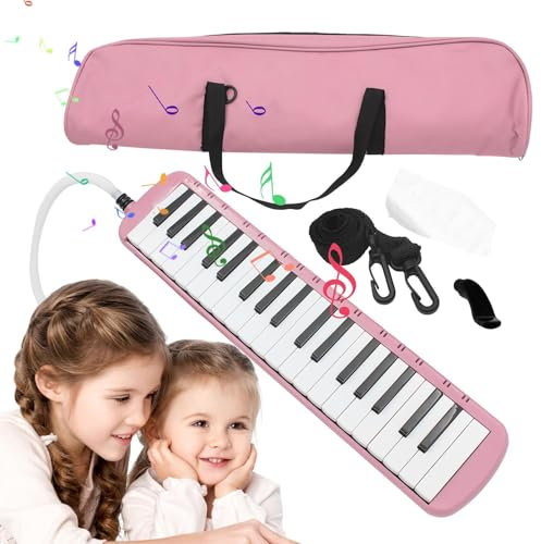 Strumento melodica a 37 tasti, kit melodica a 37 tasti - Piano Harmonica Bambino | Strumento melodica a tastiera soffiata, strumento musicale a tastiera Air Piano per principianti e adulti